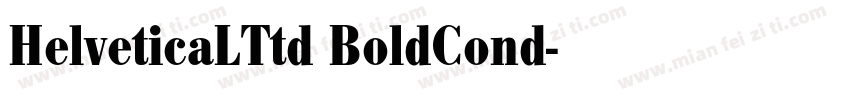 HelveticaLTtd BoldCond字体转换